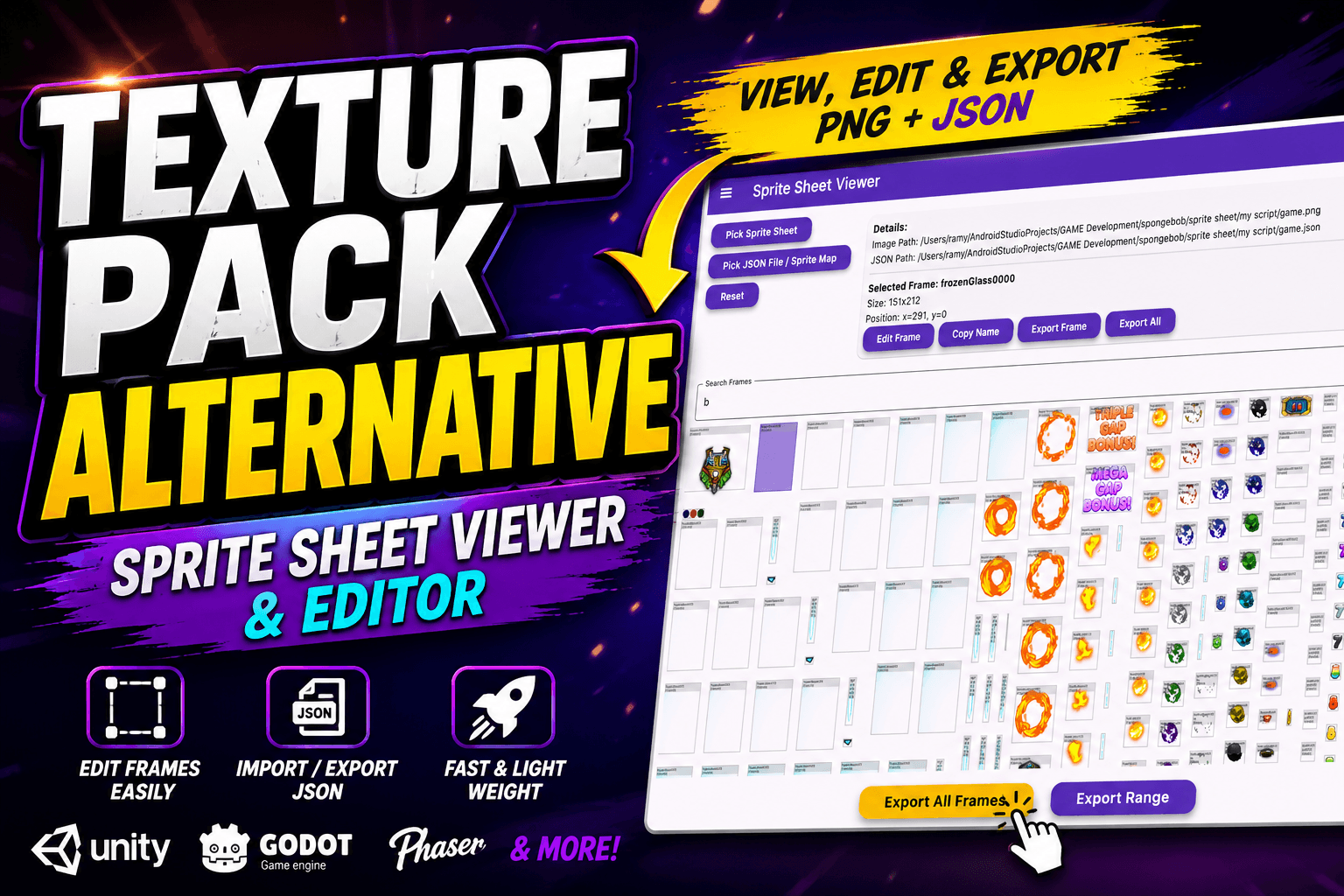 Visual Sprite Sheet Viewer (VSSV)
