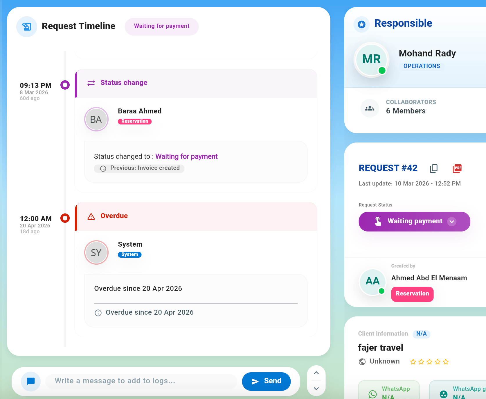 Smart Overdue Alerts feature