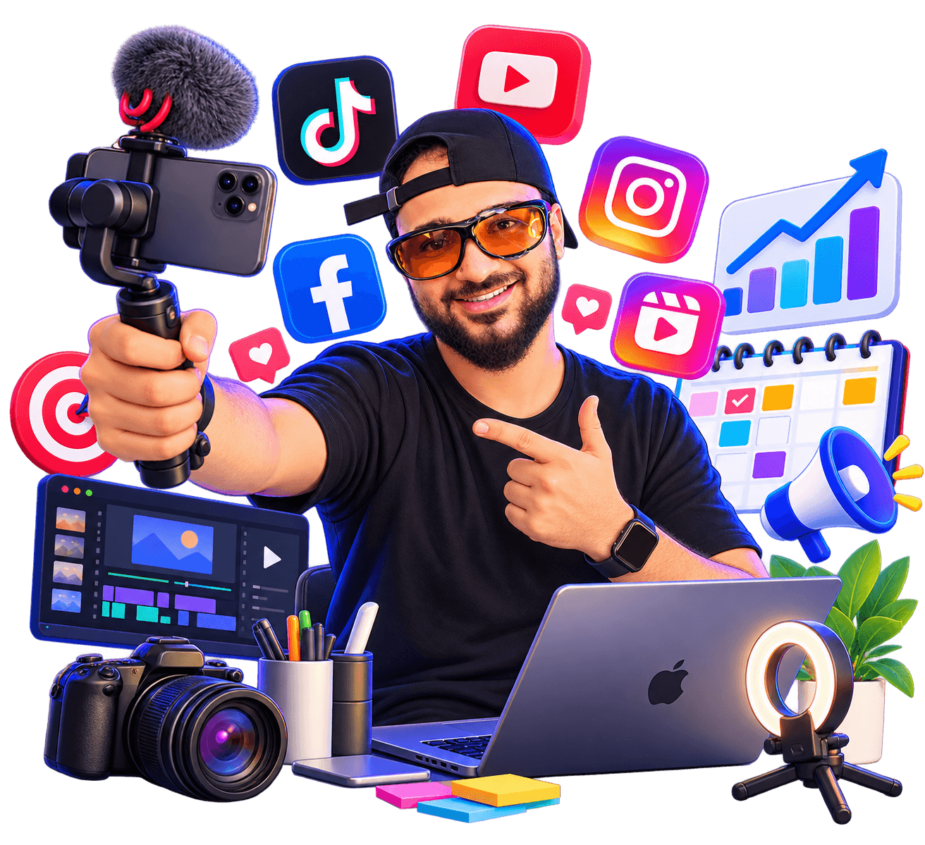 Ramy Wahid as a digital marketing and social media specialist